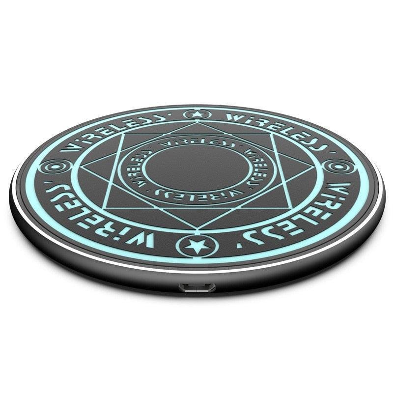 Luminous wireless phone charger
