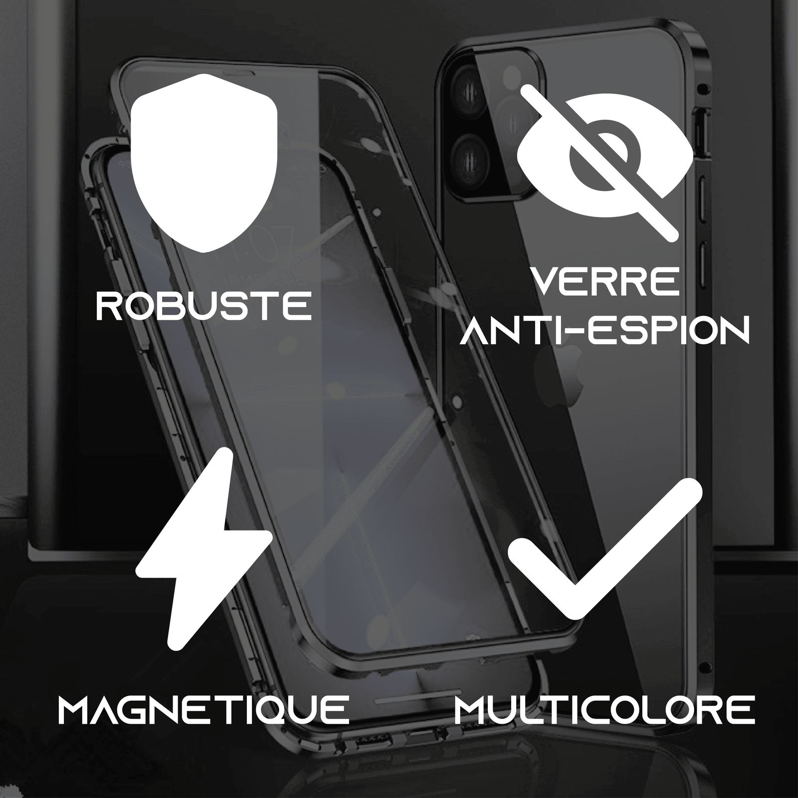 PrivateVault | Coque Iphone robuste anti-espion - Image 2